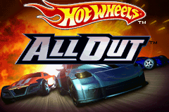 Hot Wheels All Out title screen for GameBoy Advance